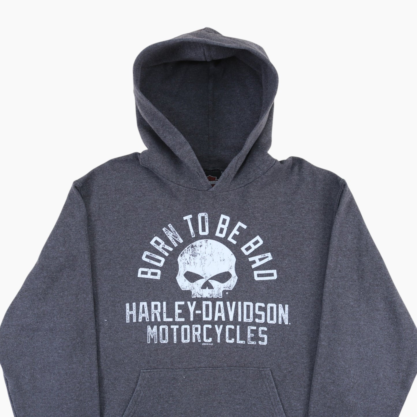'Born To Be Dead' Hooded Sweatshirt - Grey