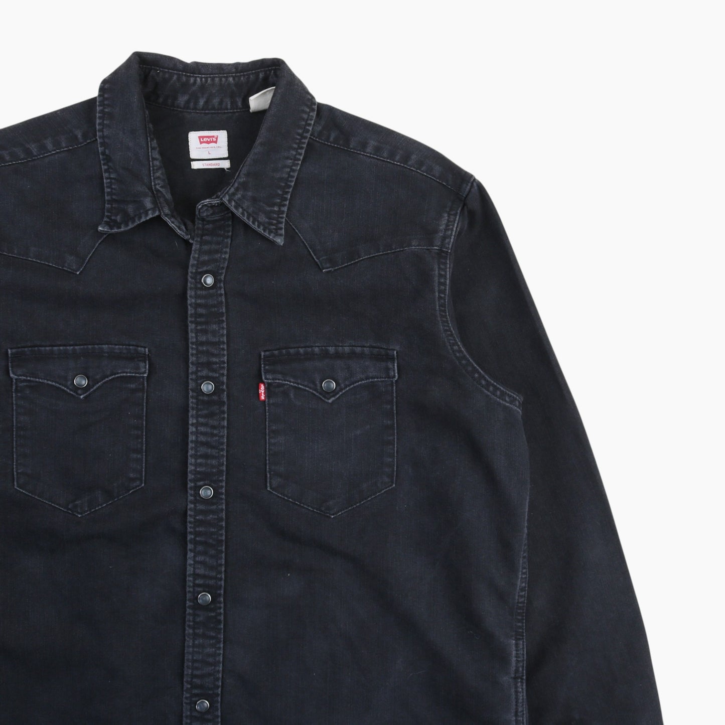 Western Denim Shirt - Black