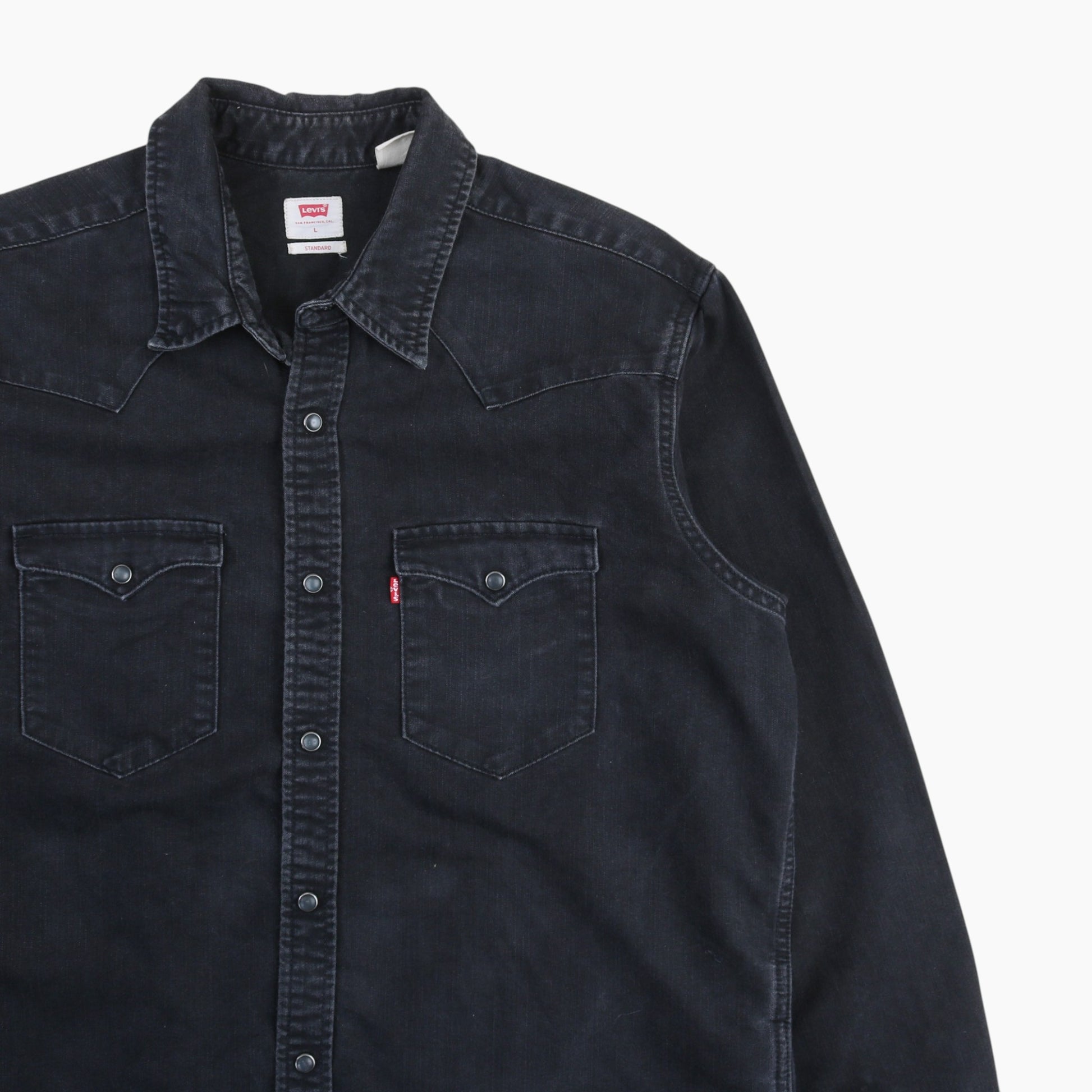 Western Denim Shirt - Black