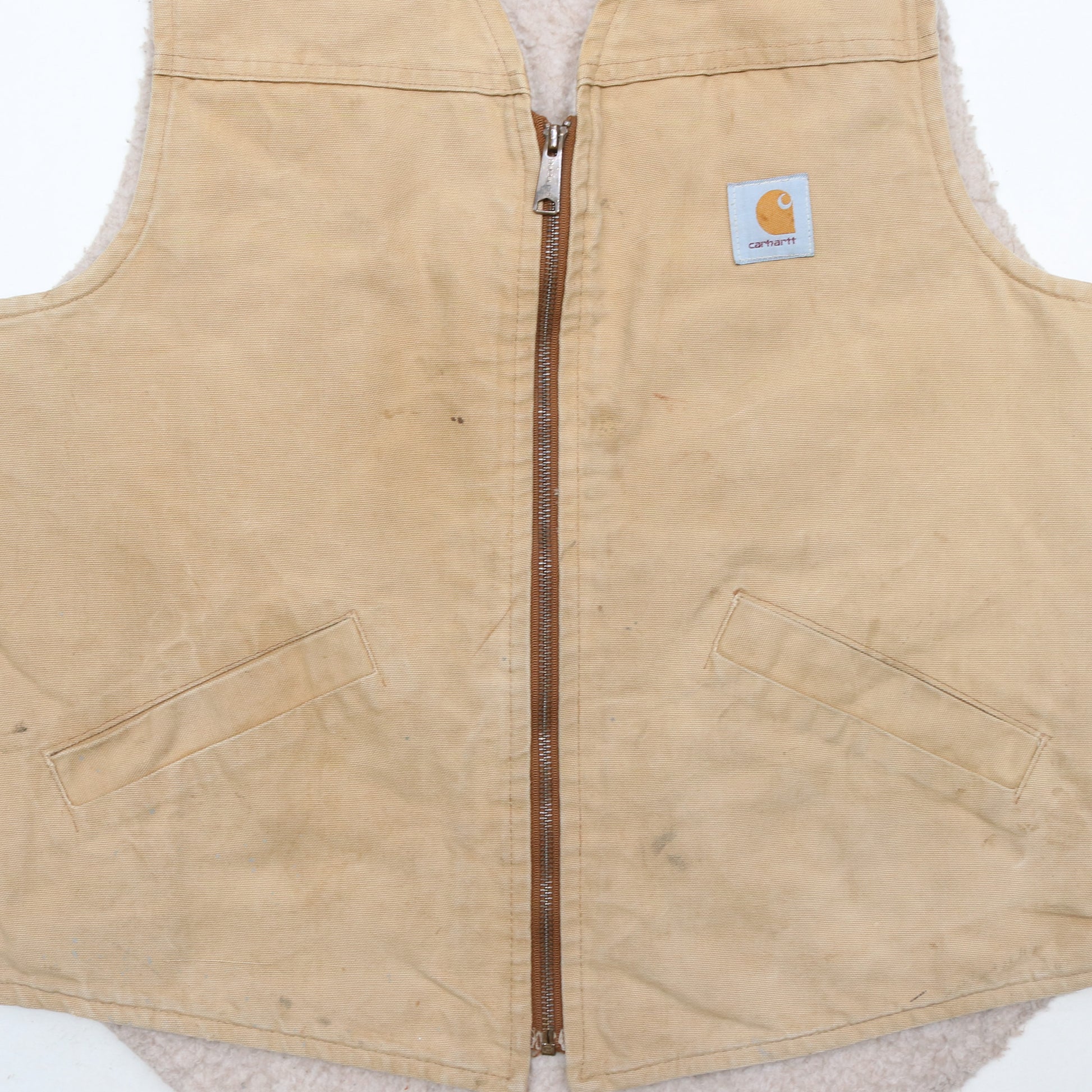 Lined Vest - Beige