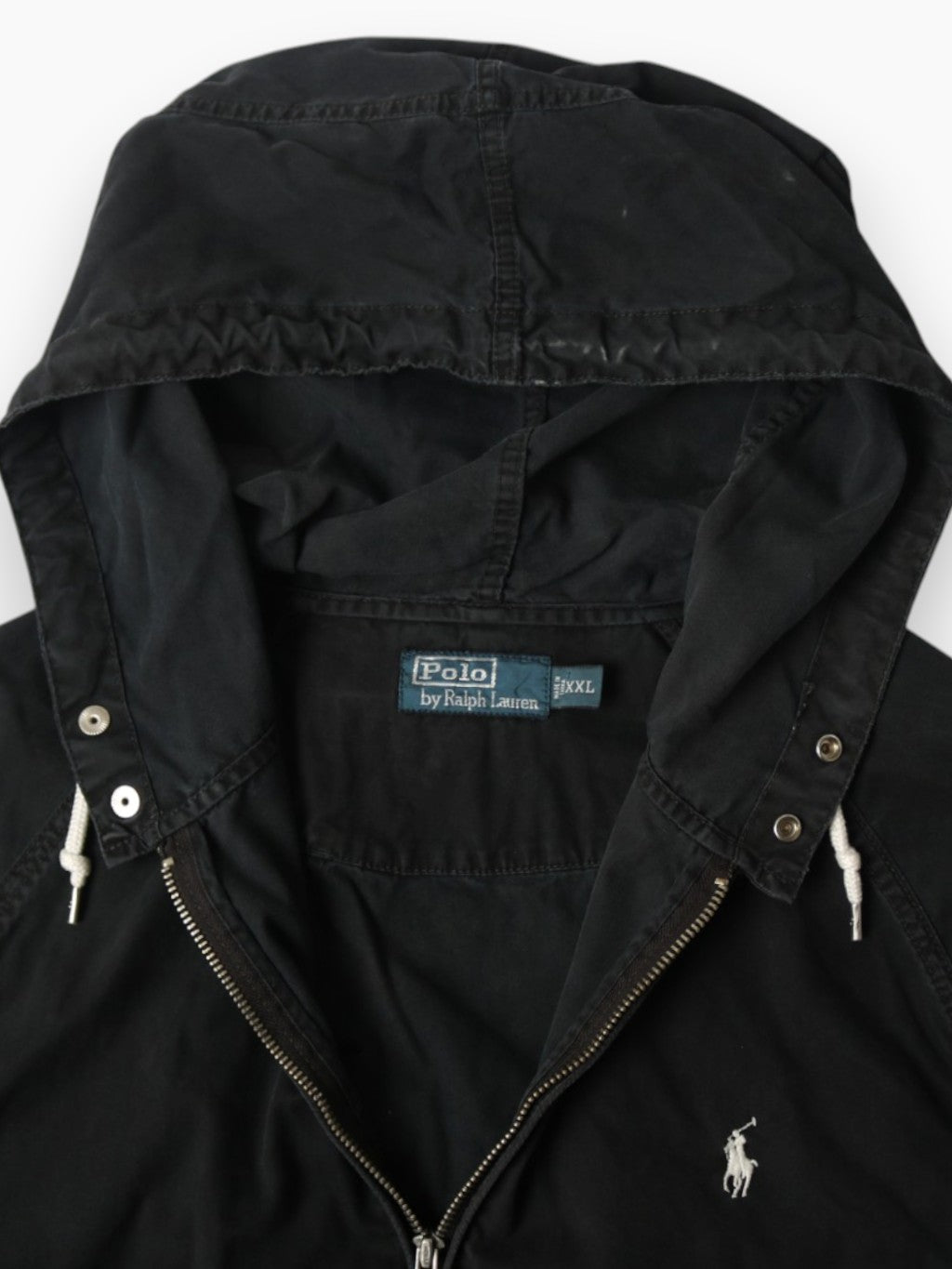 Vintage Hooded Jacket - Black