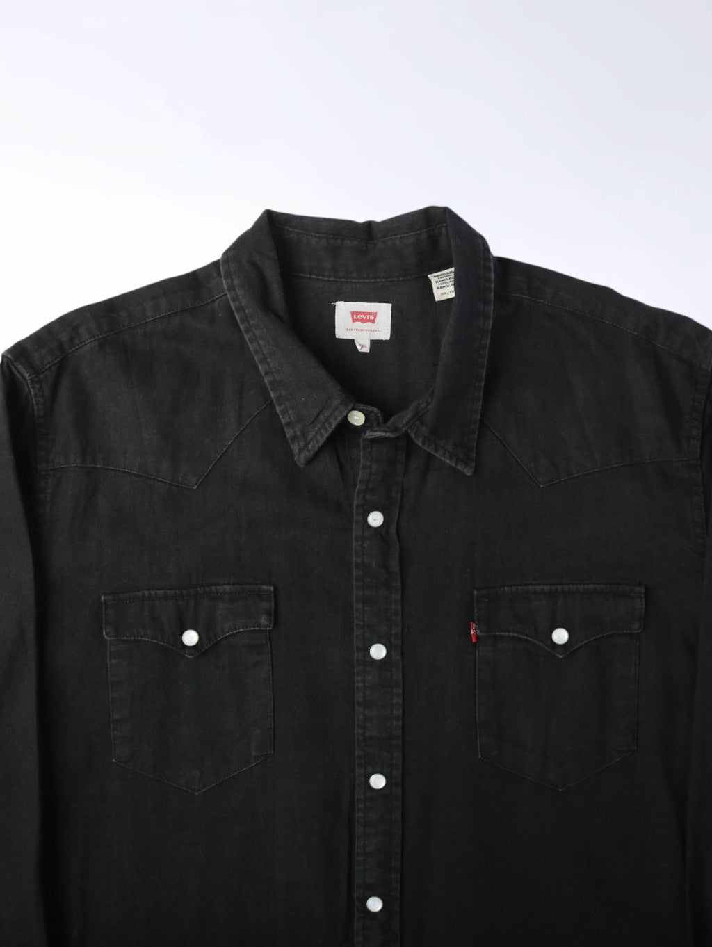 Western Denim Shirt - Black
