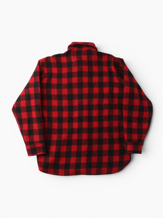 Vintage Flannel Shirt - Red Check