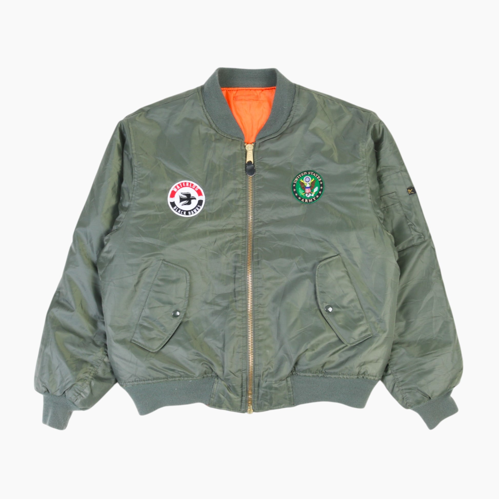 Vintage Army Rothco MA-1 Bomber Jacket American Madness