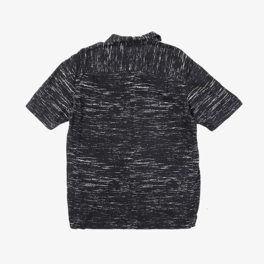 'Black and White Flowers' Hawaiian Shirt - American Madness