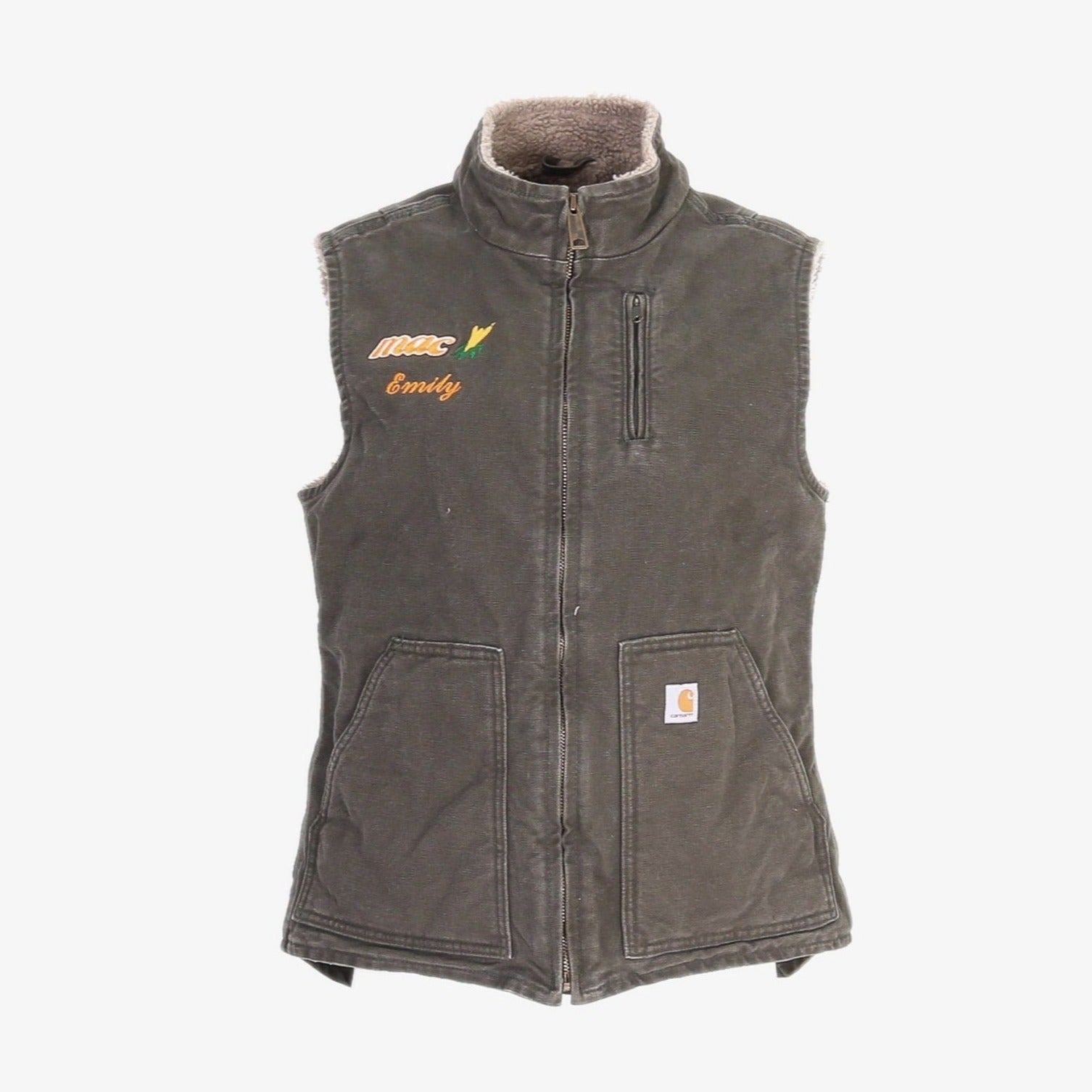 Lined Vest - Washed Green - American Madness