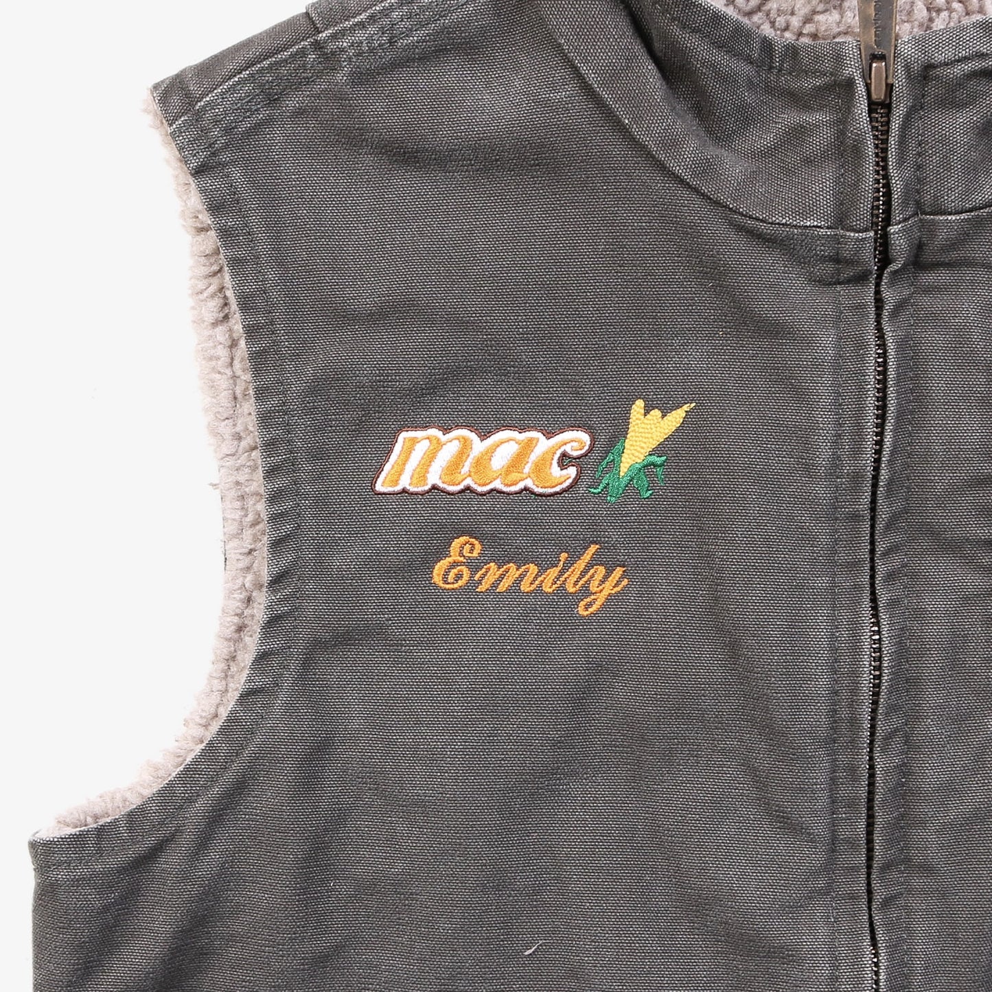 Lined Vest - Washed Green - American Madness