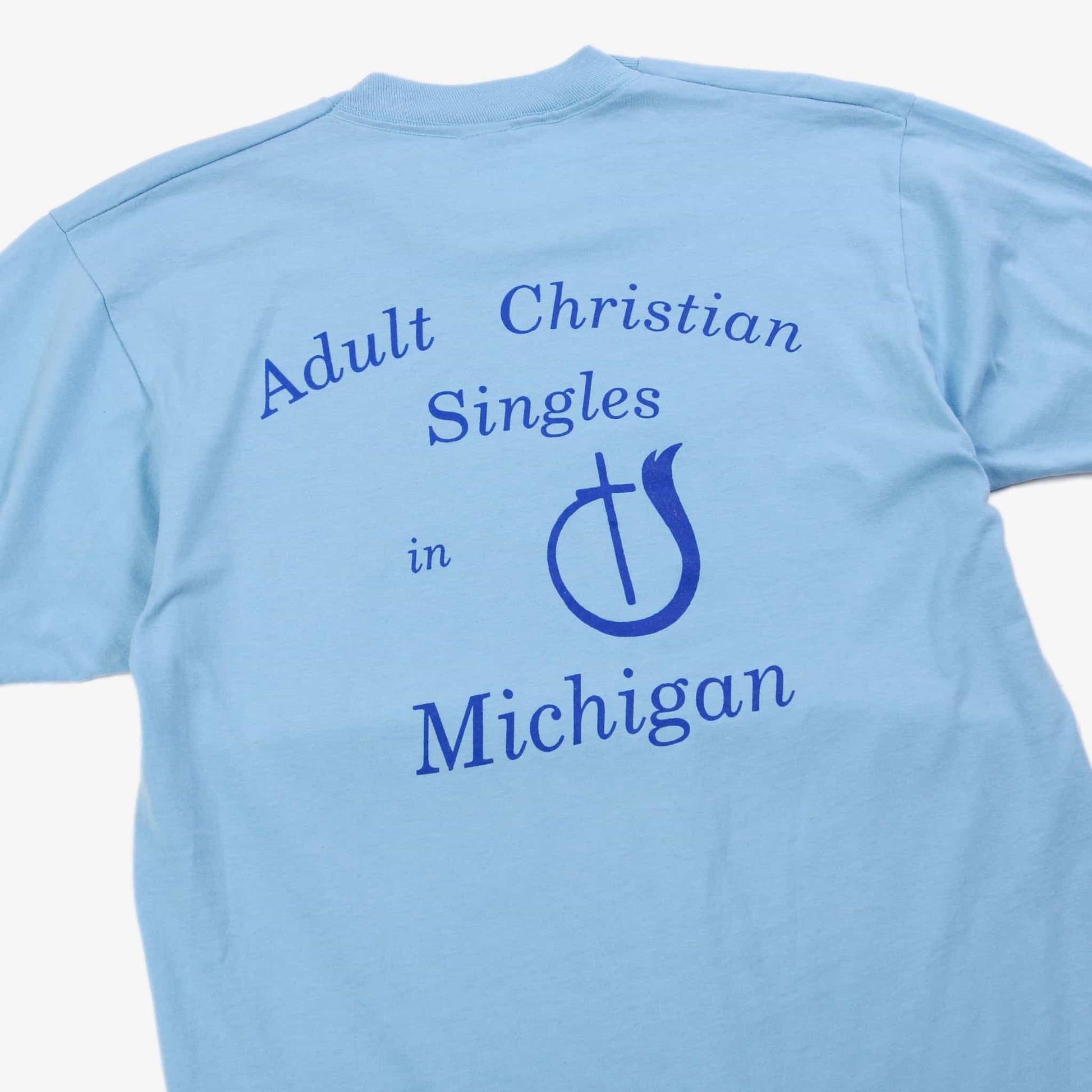 Vintage 'Adult Christian Singles' T-Shirt - American Madness