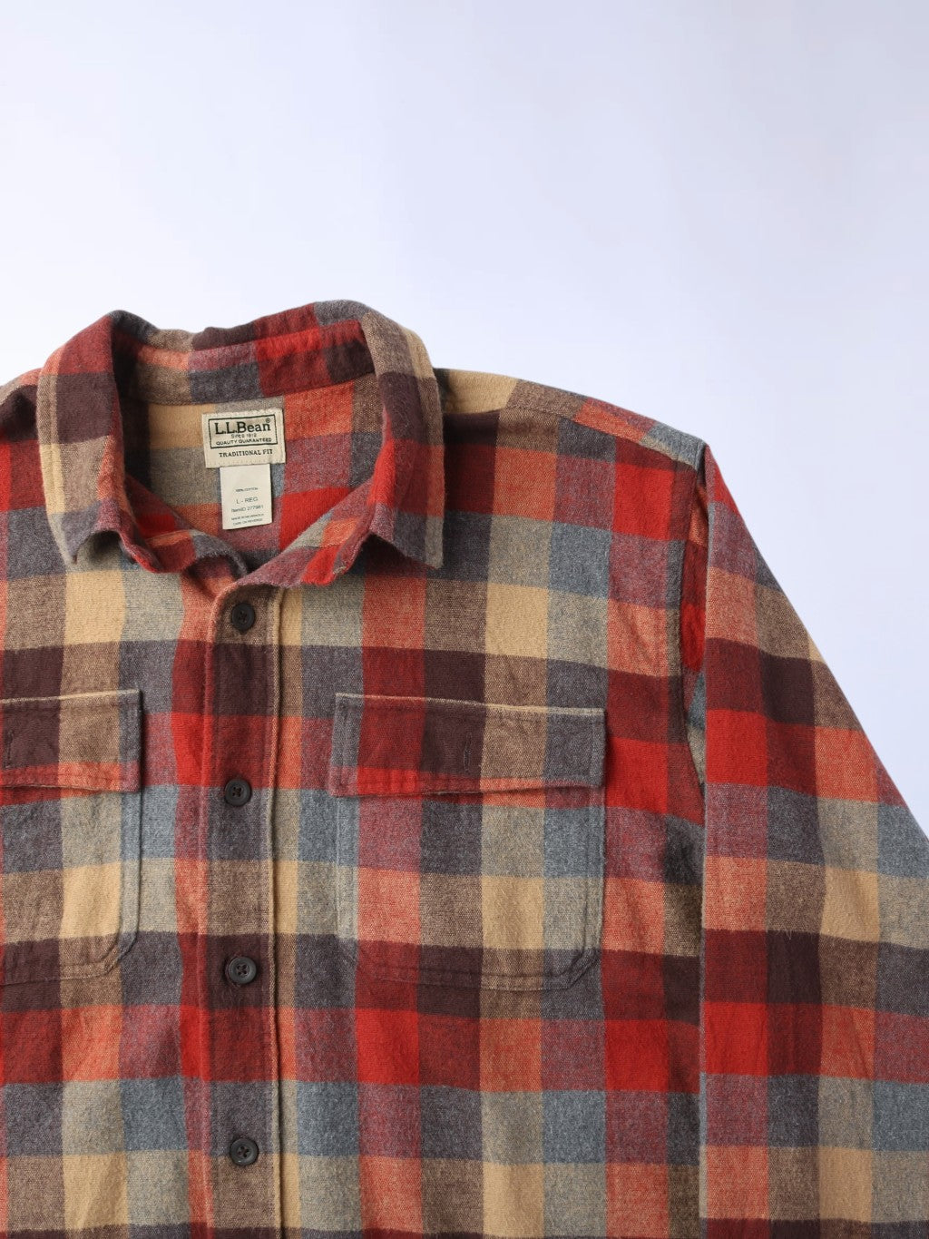Vintage Flannel Shirt - Red Check