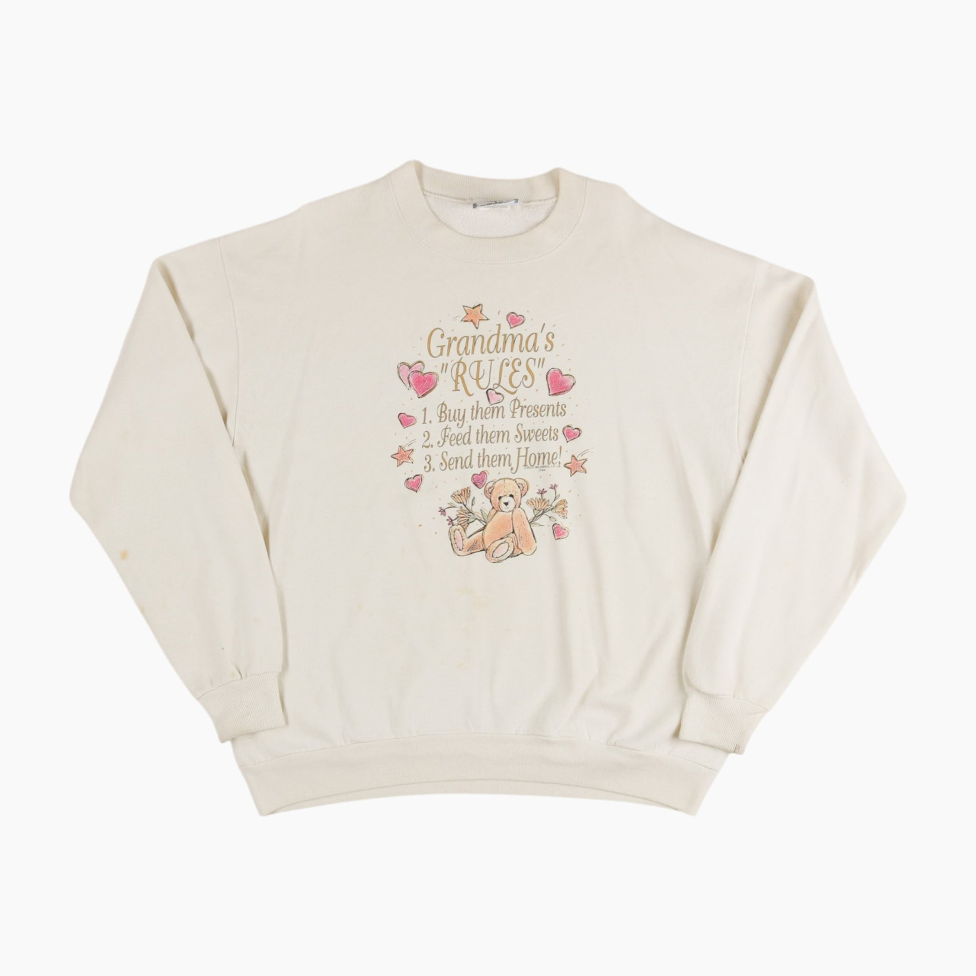 'Grandma's Rules' Sweatshirt - Cream