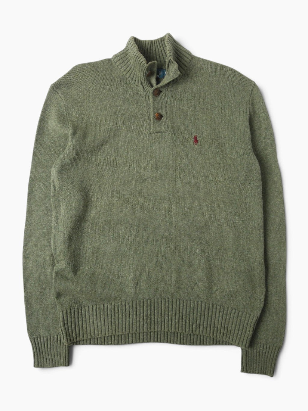 Mock Neck 3 Button Knit