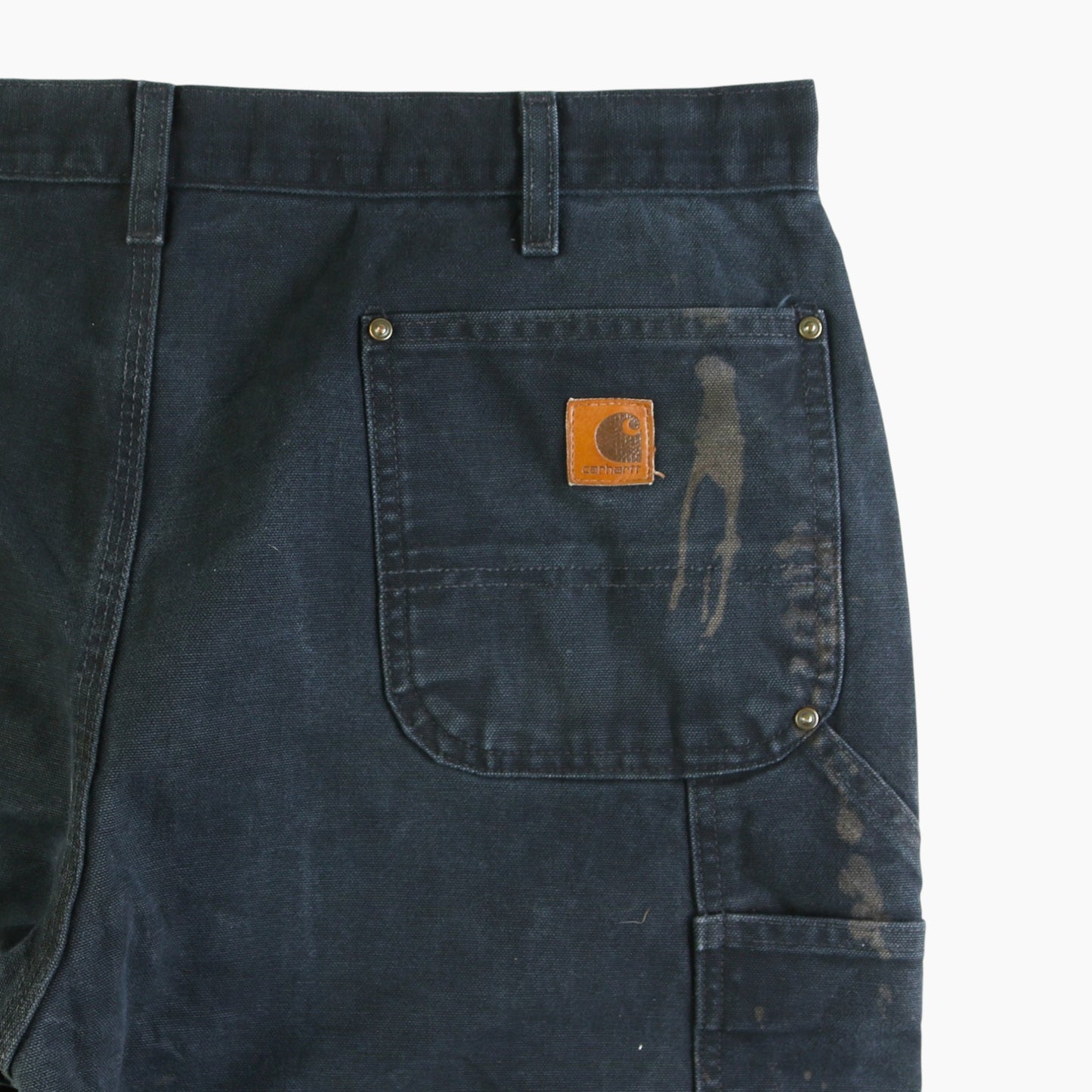 Vintage Double Knee Carpenter Pants - Black - 40/30
