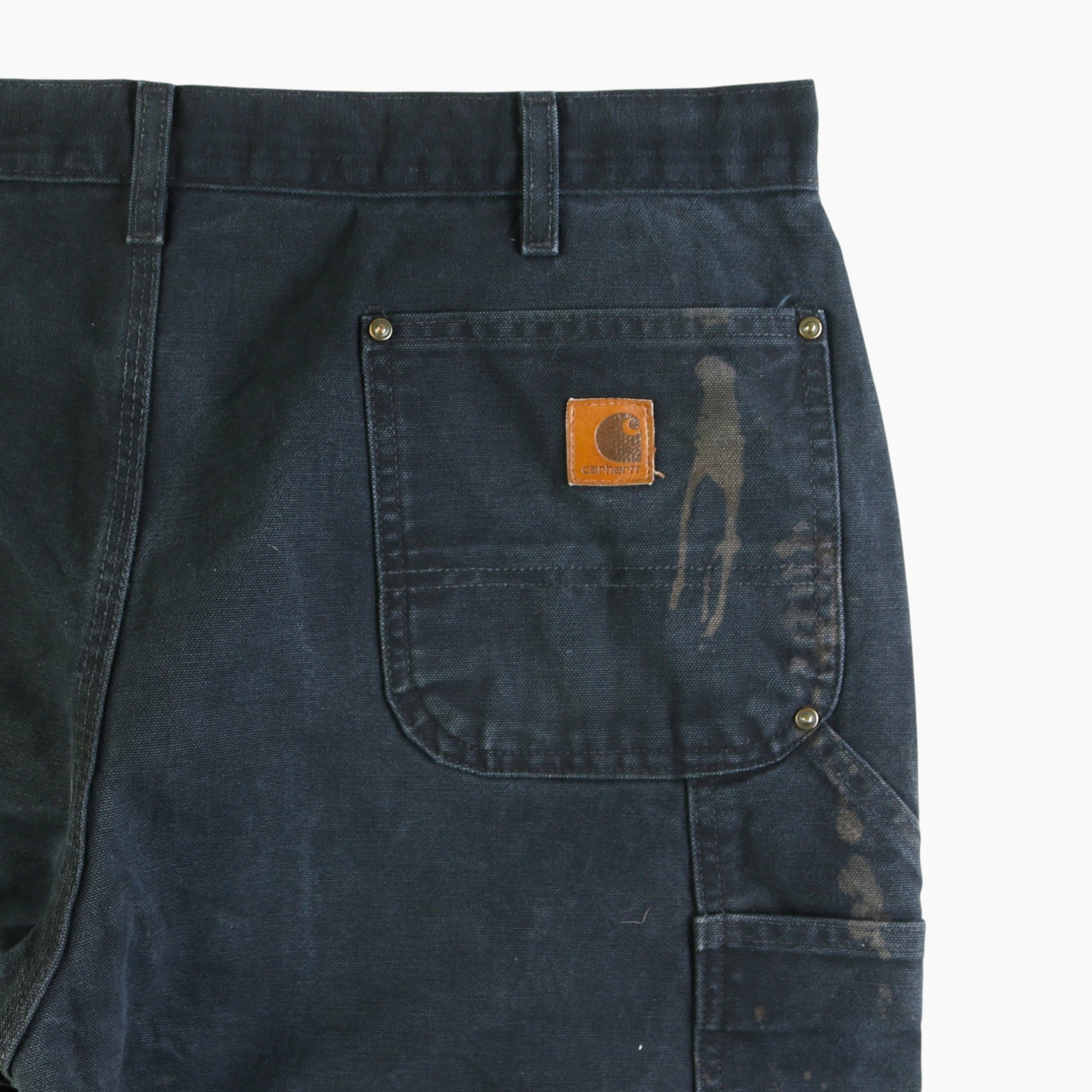 Vintage Double Knee Carpenter Pants - Black - 40/30