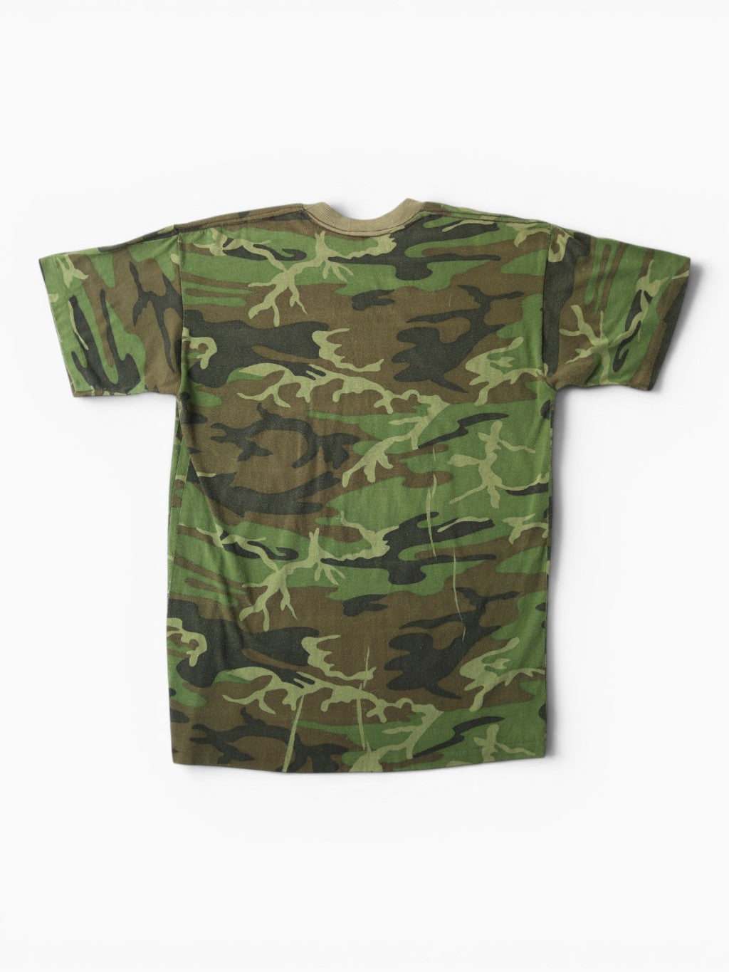 Single Stitch Woodland Camouflage T-Shirt