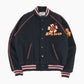 Vintage Varsity 'PIKO' Bomber Jacket - Black
