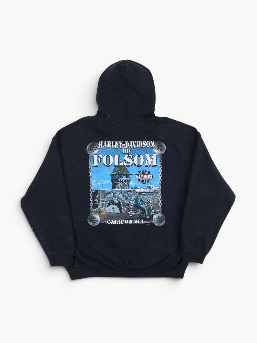 'Folsom' Hooded Sweatshirt - Black