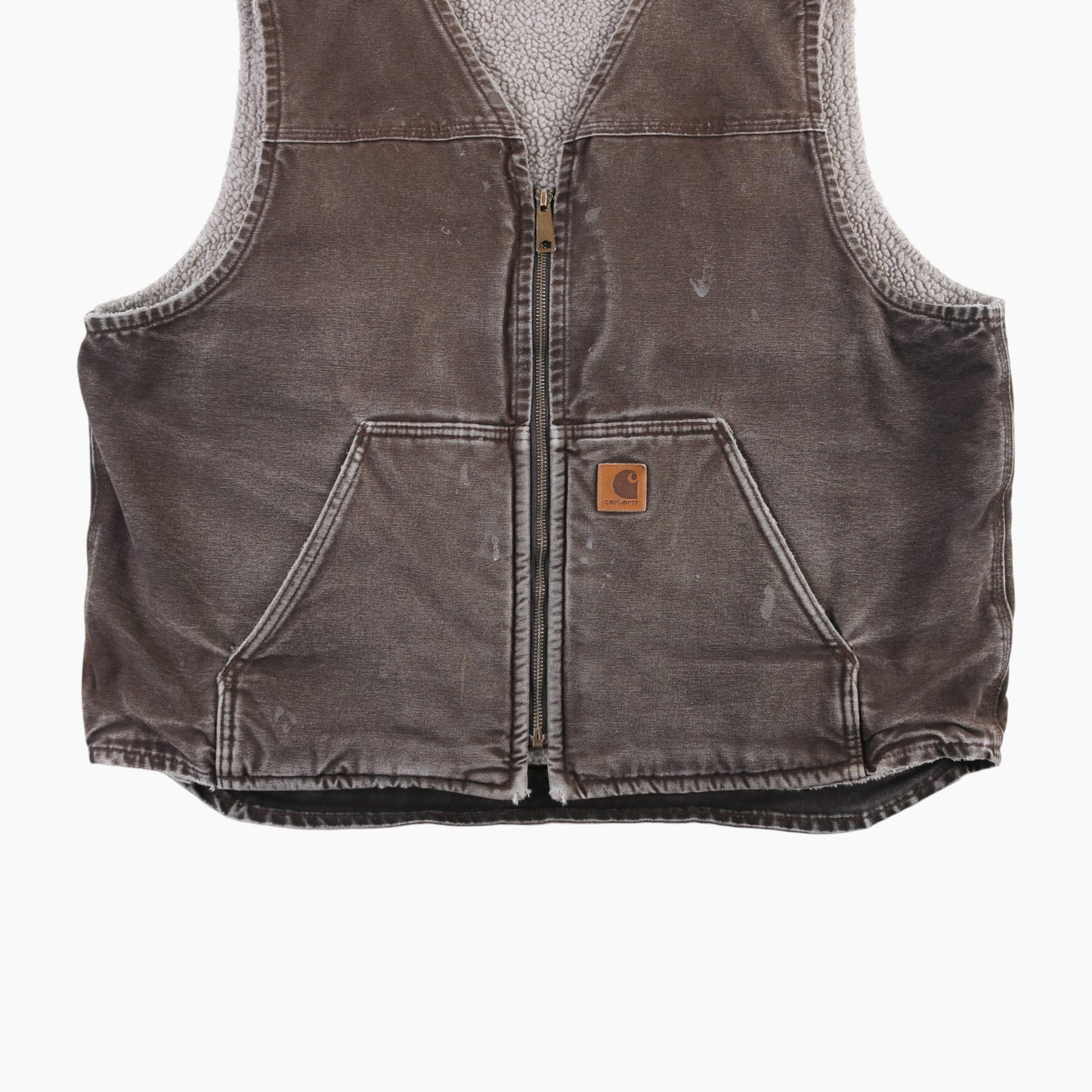 Lined Vest - Brown