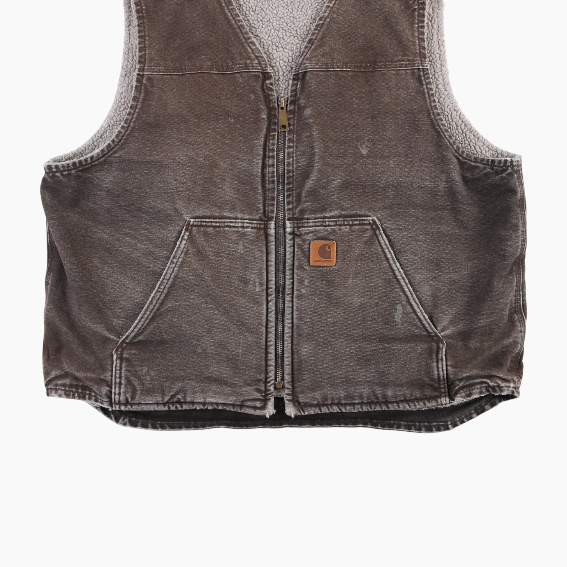 Lined Vest - Brown
