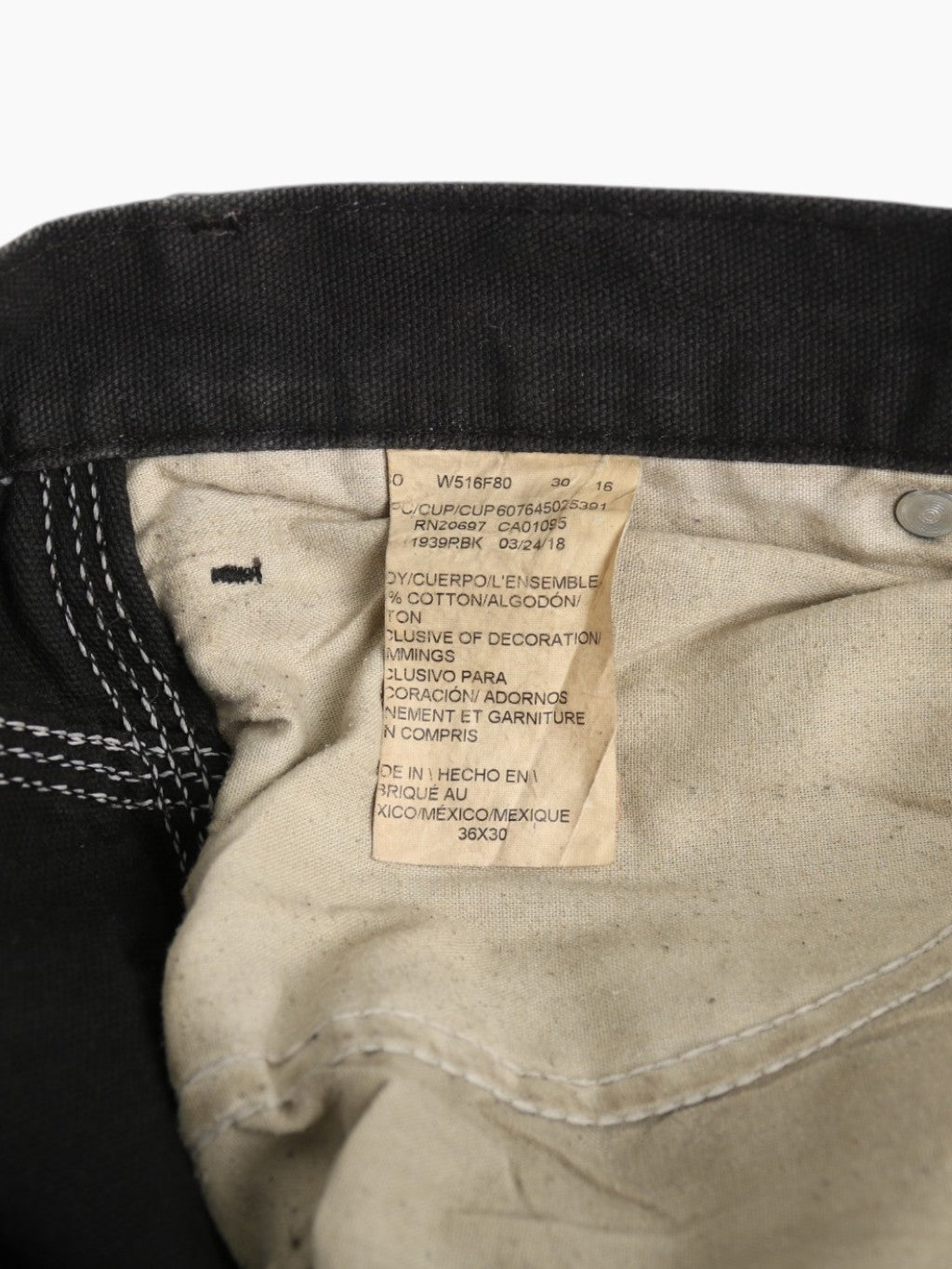 Vintage Carpenter Pants - Black