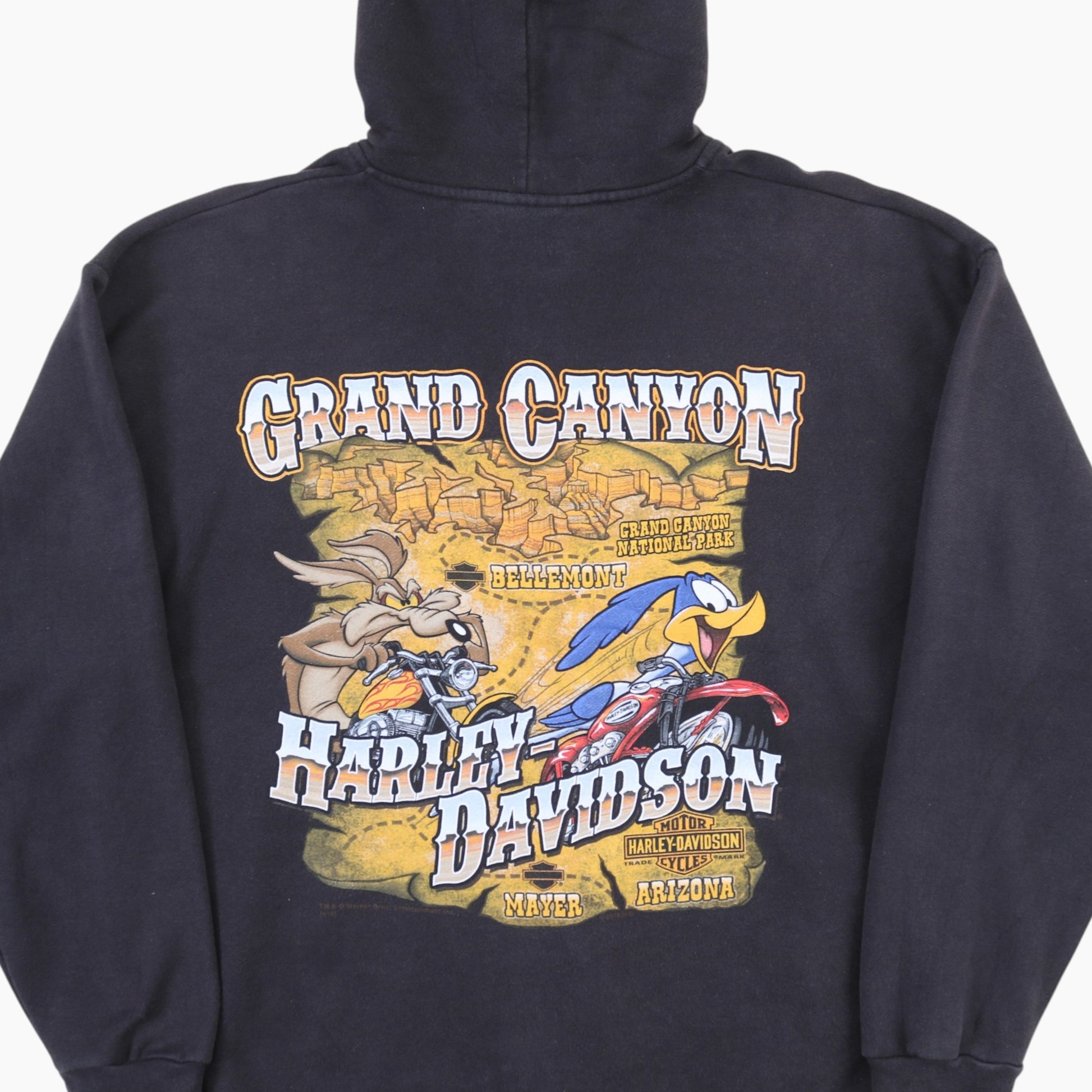 'Grand Canyon' Hooded Sweatshirt - Black