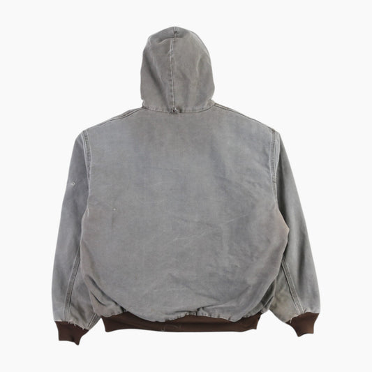 Hooded Active Jacket - Washed Brown