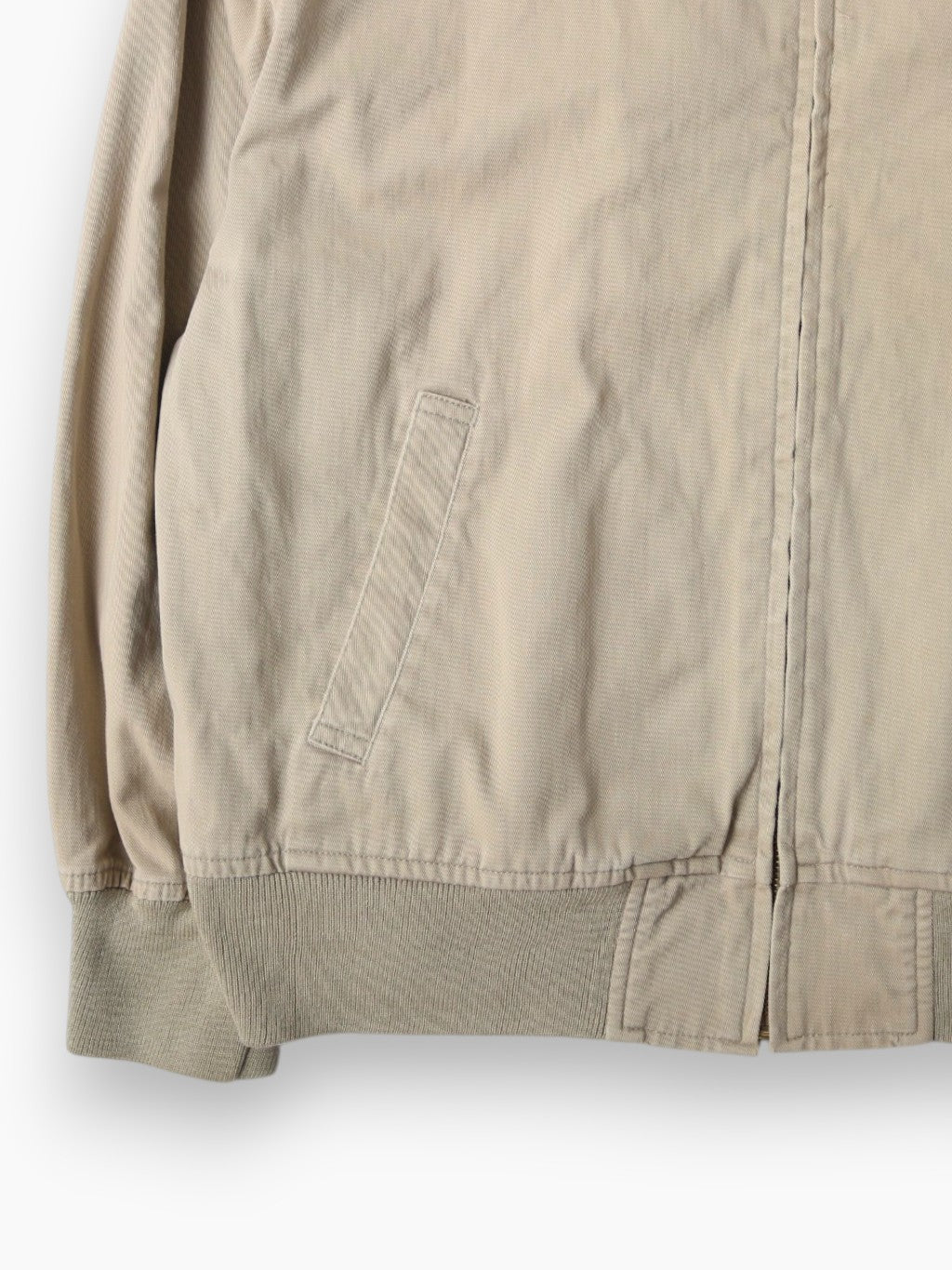 Vintage Bomber Jacket - Beige
