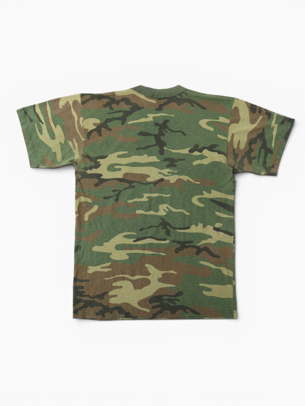 Single Stitch Woodland Camouflage T-Shirt
