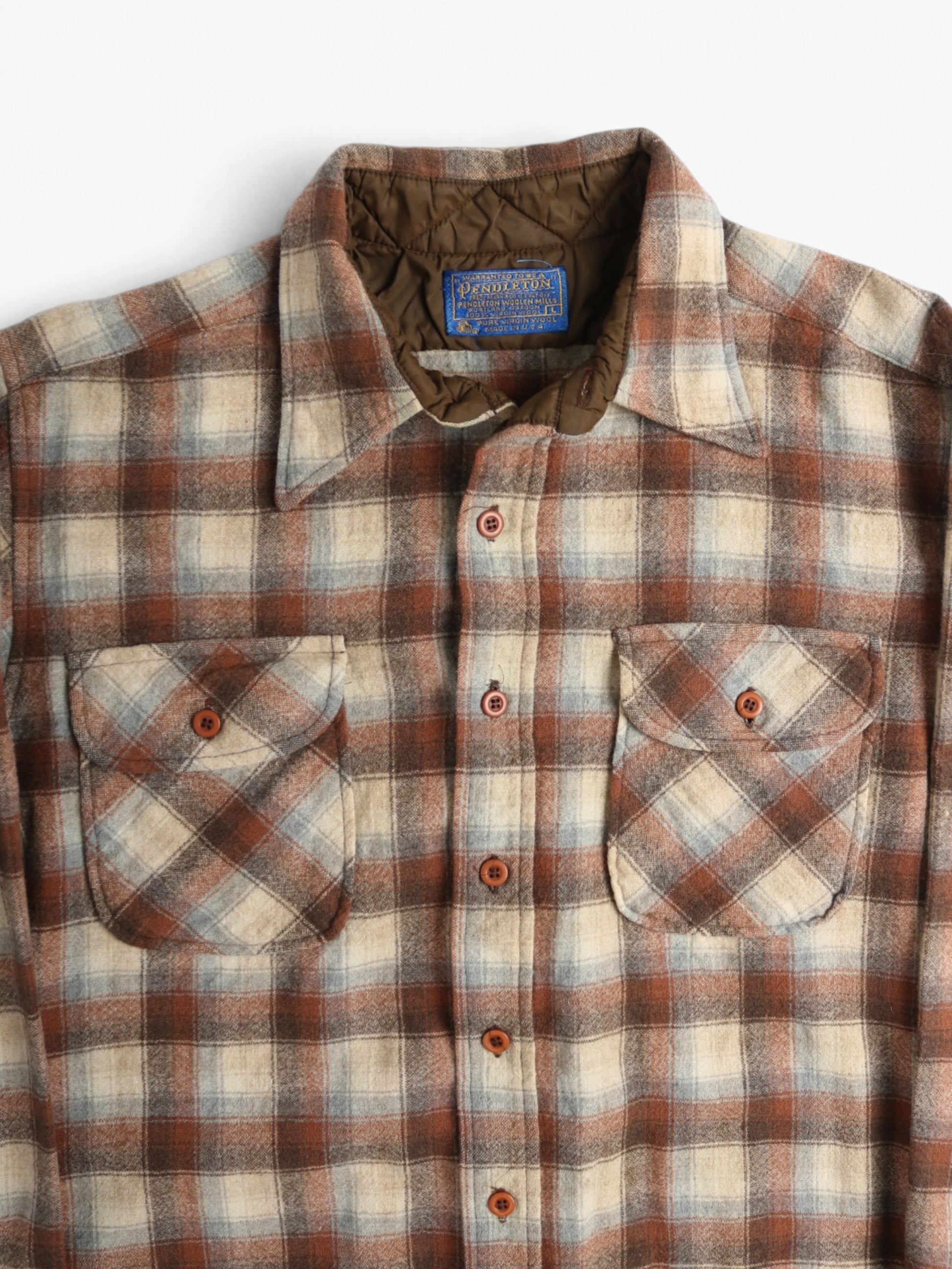 Vintage Flannel Shirt - Brown
