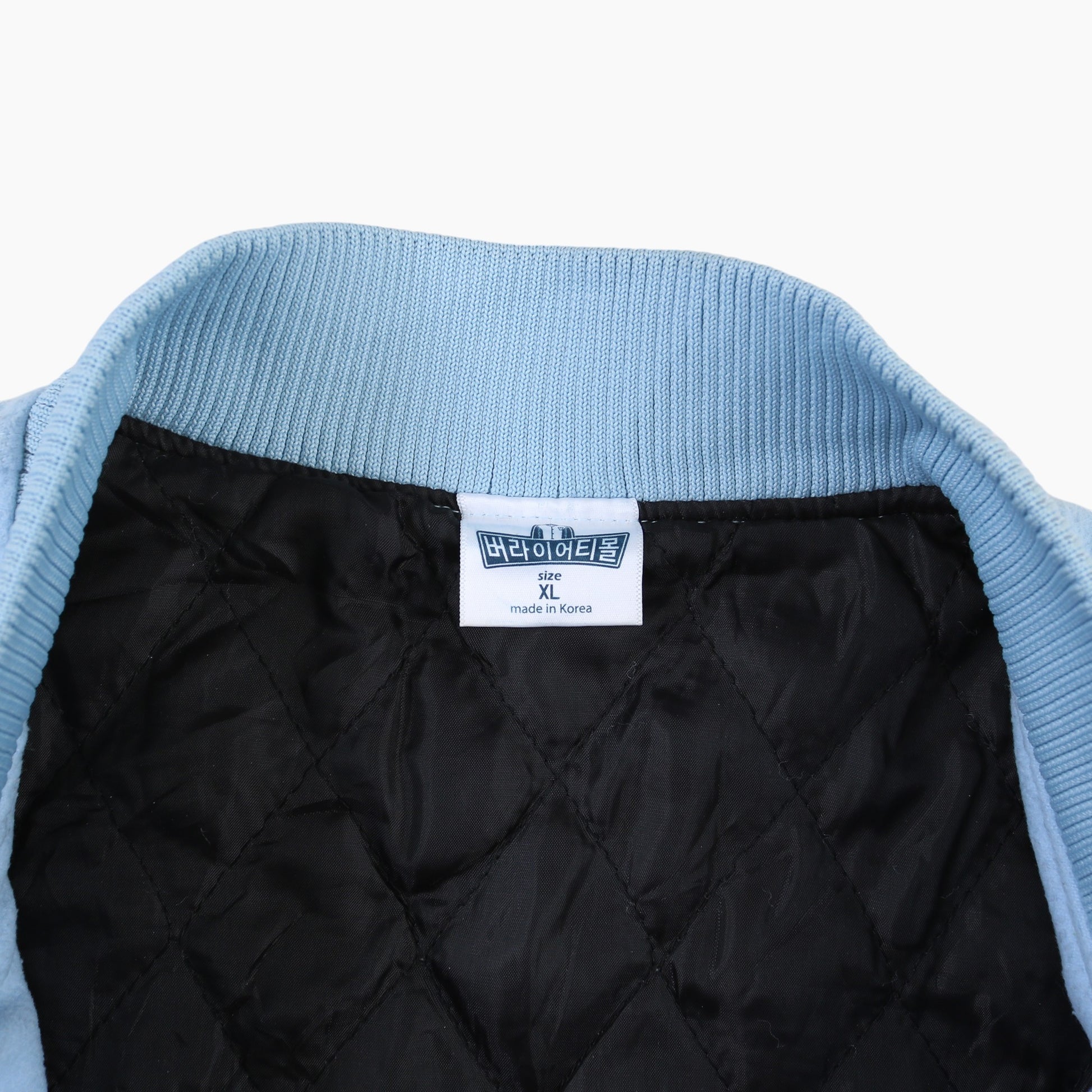 Vintage Varsity 'K' Bomber Jacket - Blue