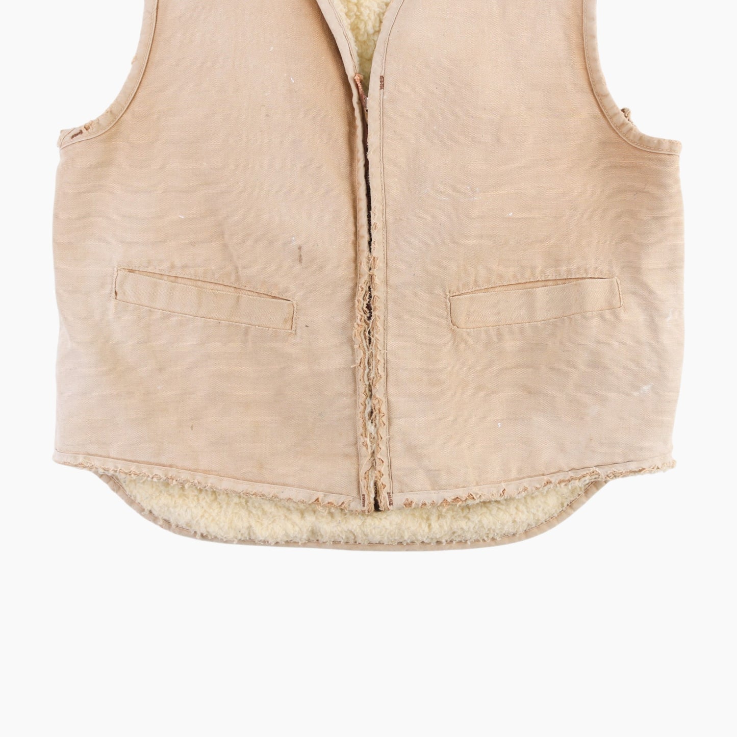 Lined Vest - Beige