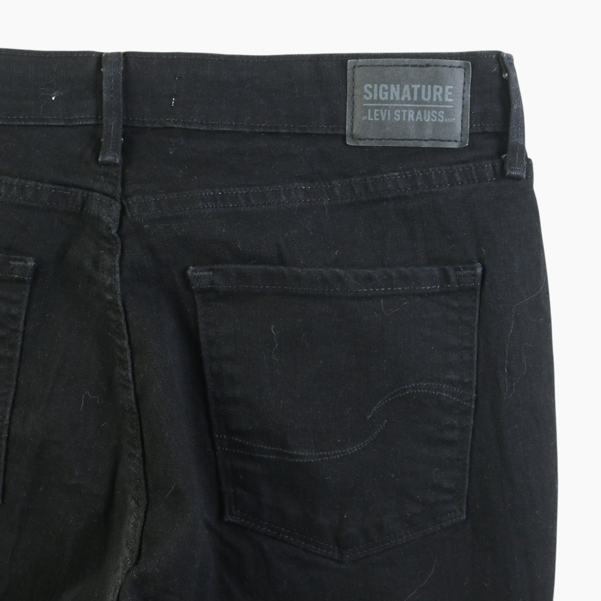 Vintage Signature High Rise Skiny Jeans - Black 31/32
