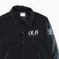 Vintage Varsity 'OLB' Bomber Jacket - Black