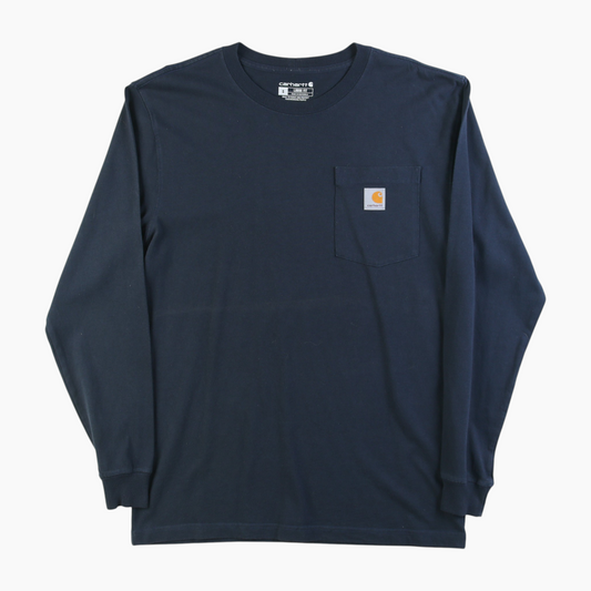 Long Sleeve Pocket T-shirt - Navy