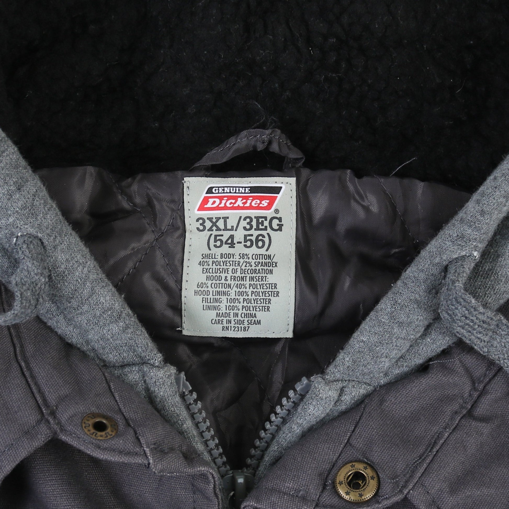 Hooded Work Jacket - Grey