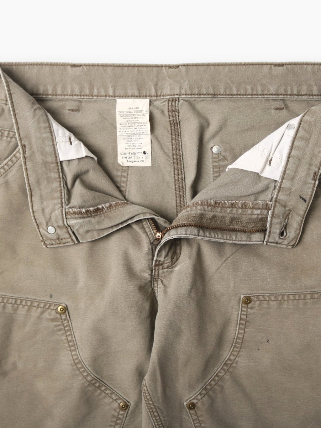 Double Knee Shorts - Beige - 32"