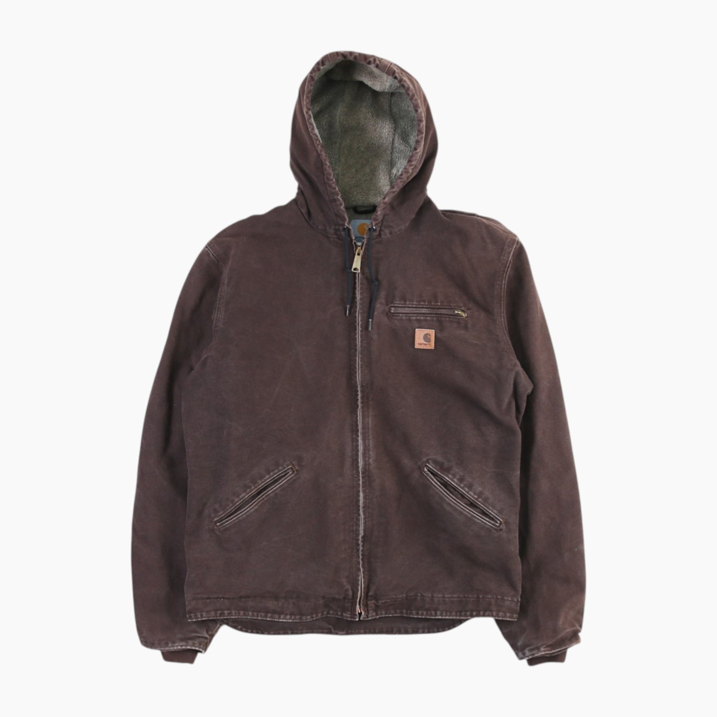 Hooded Active Jacket - Brown