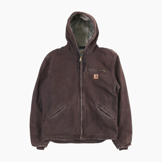 Hooded Active Jacket - Brown