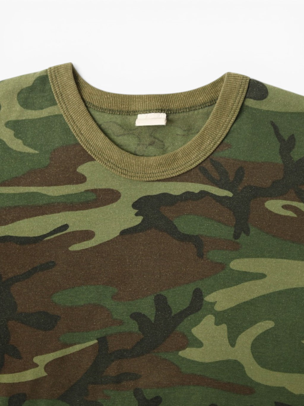 Single Stitch Woodland Camouflage Long Sleeve T-Shirt