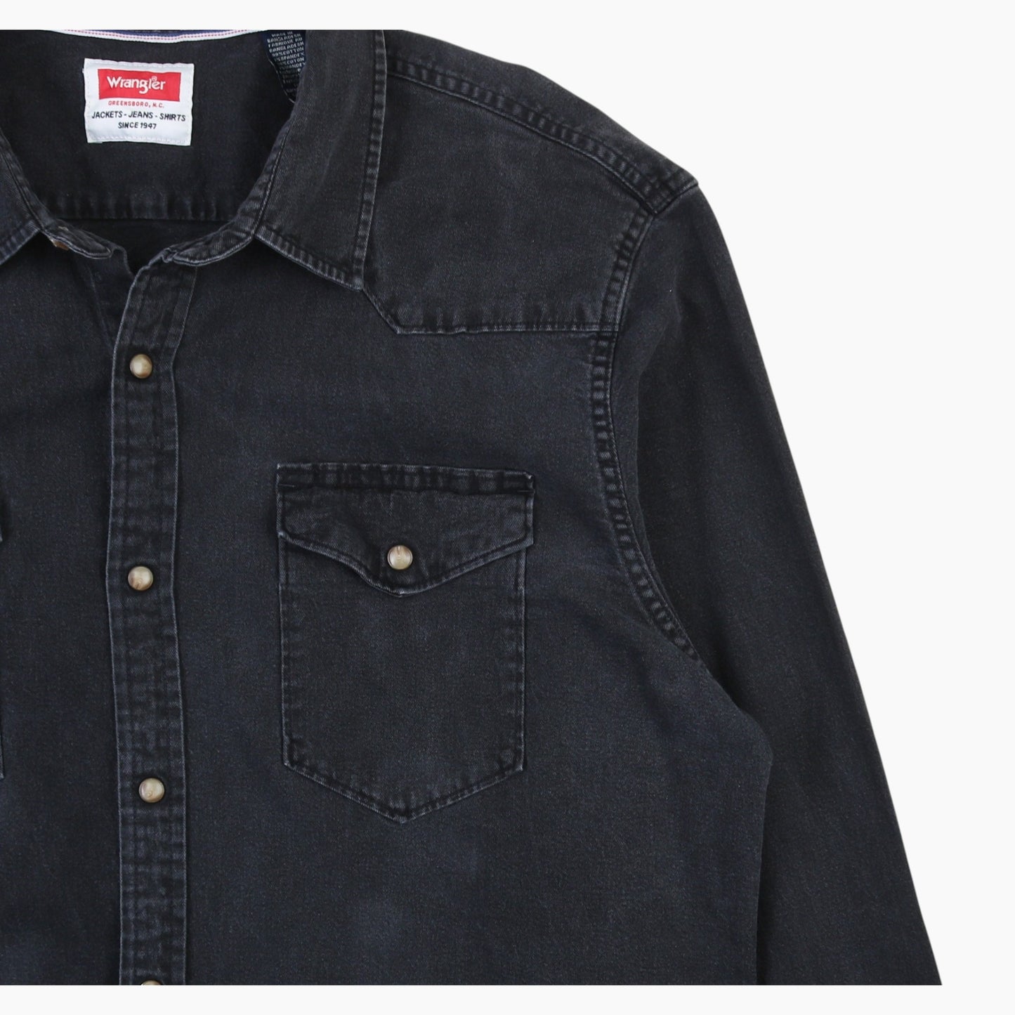 Western Denim Shirt - Black