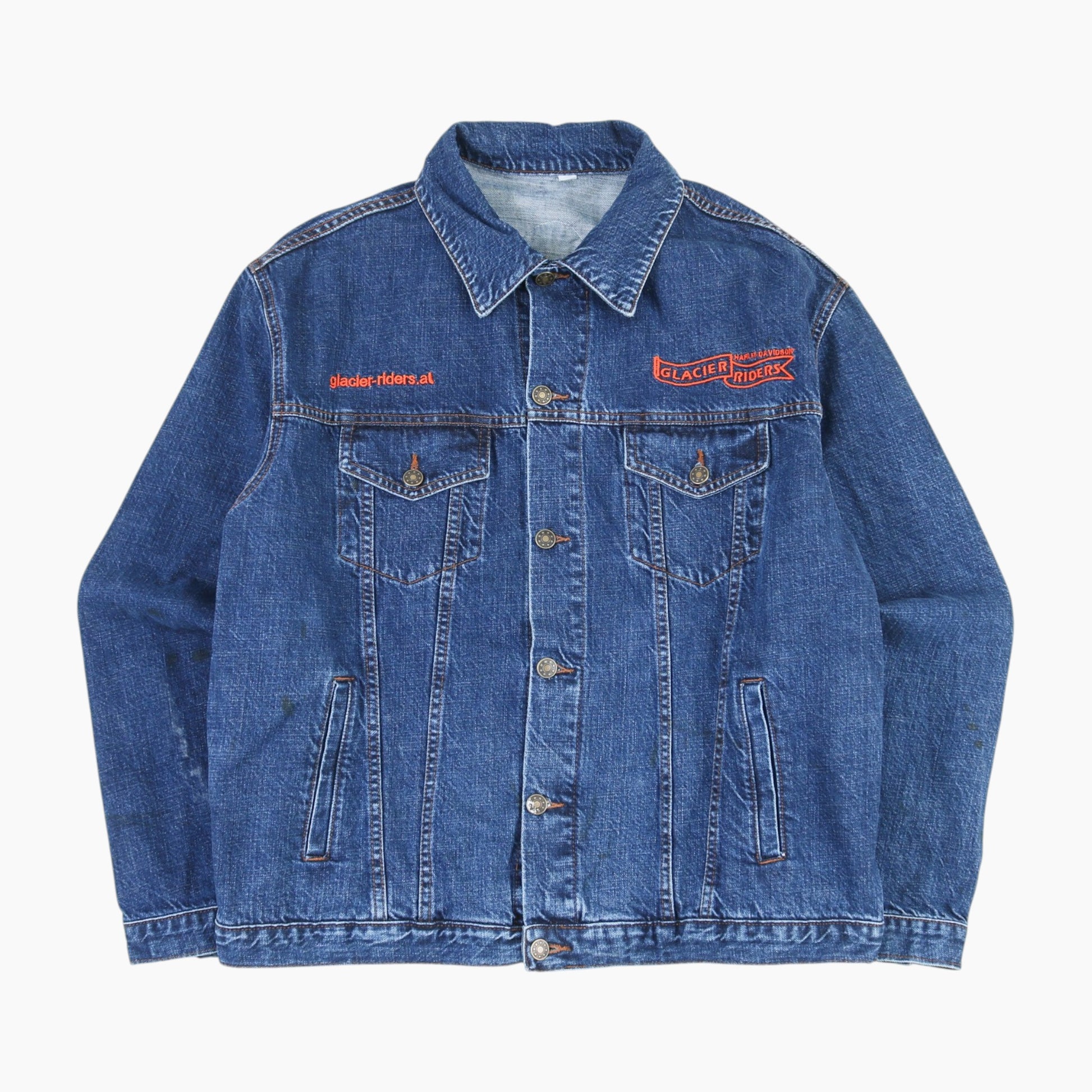 Denim Jacket 'GLACIER HARLEY DAVIDSON RIDERS' - Blue