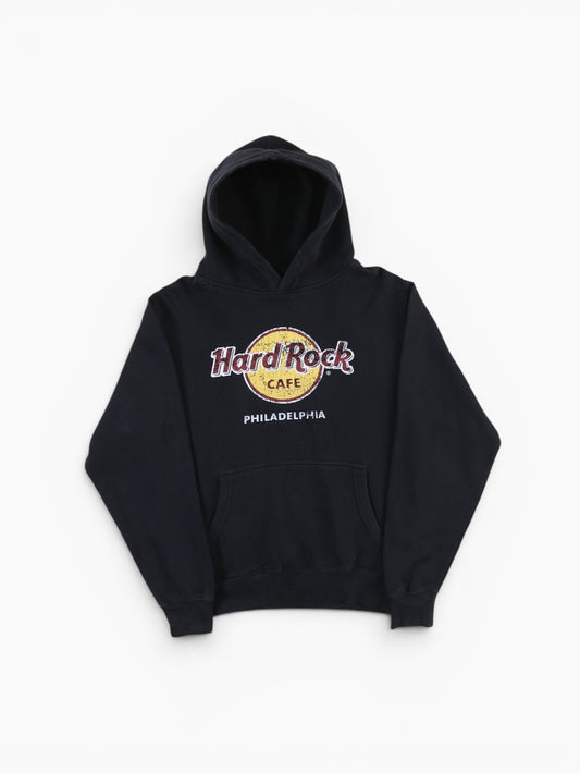 'Philadelphia' Hooded Sweatshirt - Black