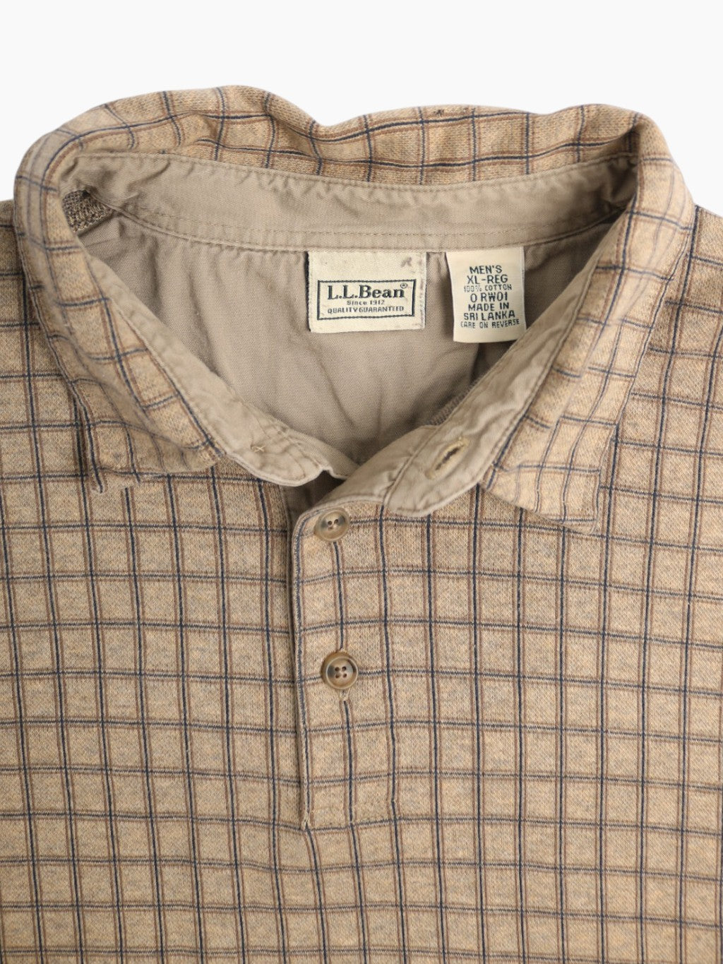 Vintage Shirt - Beige Check