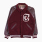 Vintage Varsity 'C' Bomber Jacket - Maroon