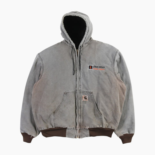 Hooded Active Jacket - Washed Brown