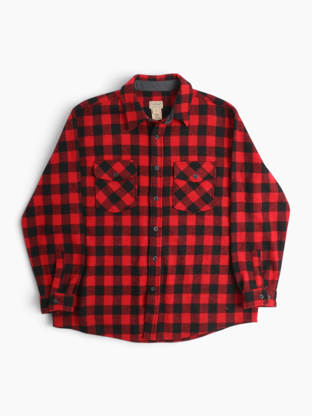 Vintage Flannel Shirt - Red Check