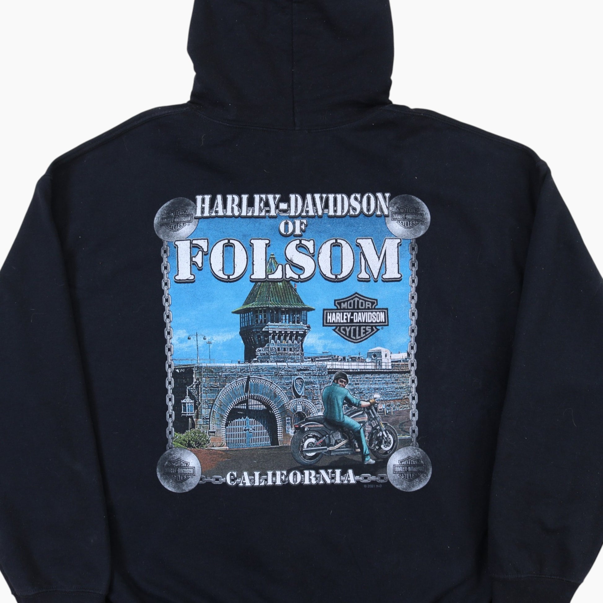 'Folsom' Hooded Sweatshirt - Black
