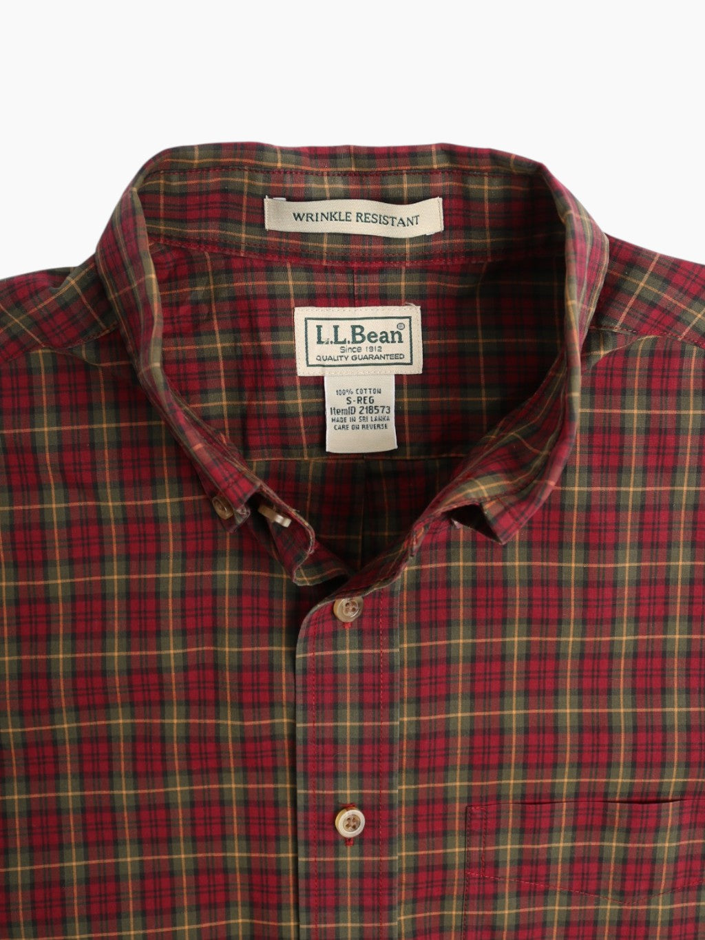 Vintage Flannel Shirt - Red Check