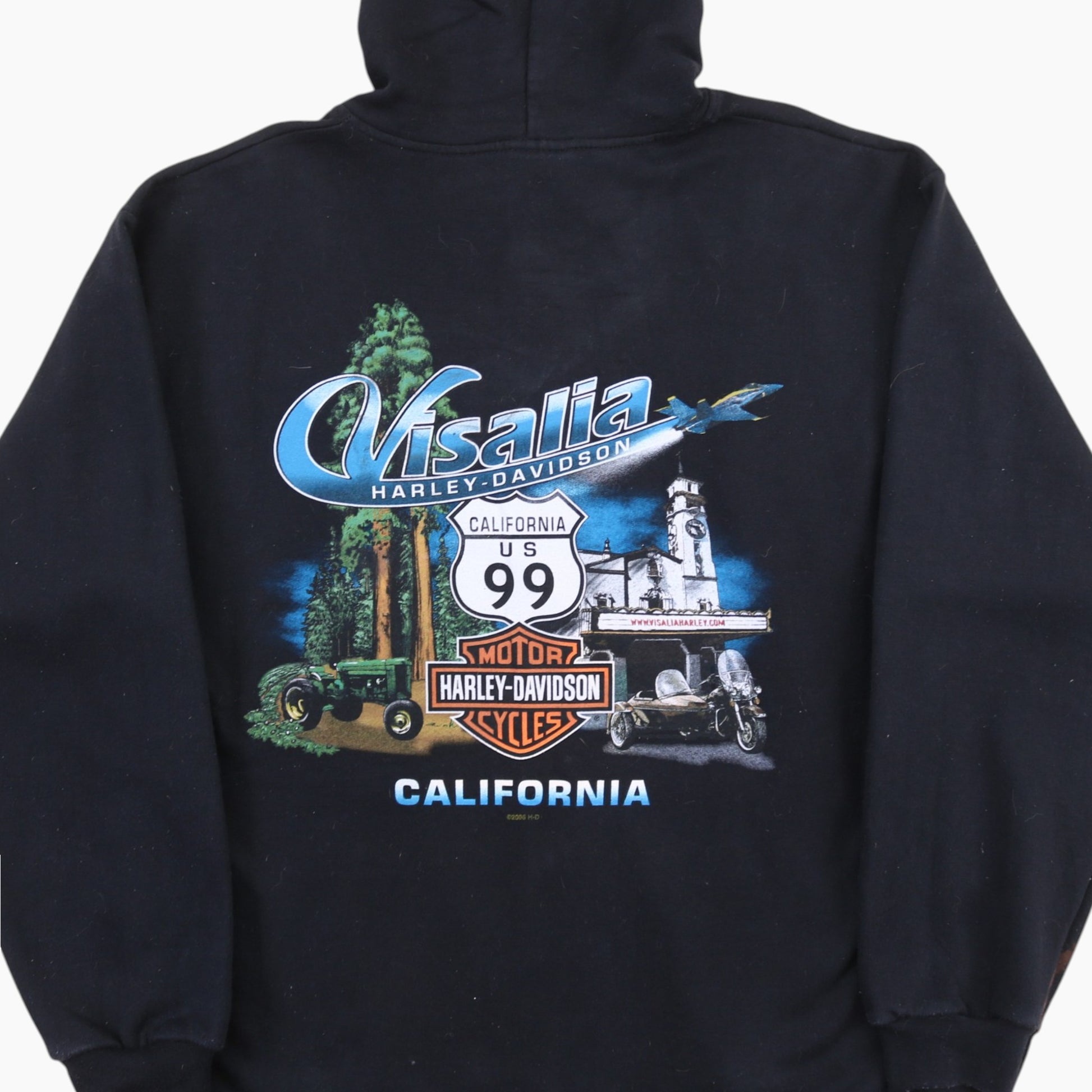 'Visalia' Hooded Sweatshirt - Black