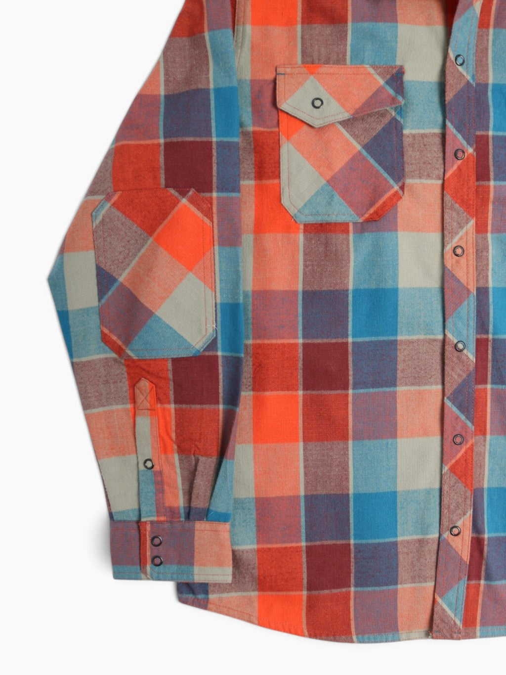 Vintage Flannel Shirt - Blue Check