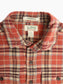 Vintage Flannel Shirt - Red Check